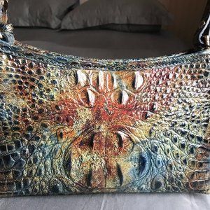 BRAHMIN ANYTIME MINI MELBOURNE CEDAR LEATHER HANDBAG NWT